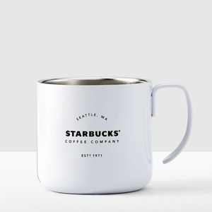 [해외] 스타벅스 커피 컴패니 핸들 머그 화이트 White Starbucks Coffee Company Handle Mug 12 FL OZ
